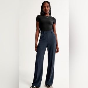 Abercrombie & Fitch Tailored Wide Leg Pants